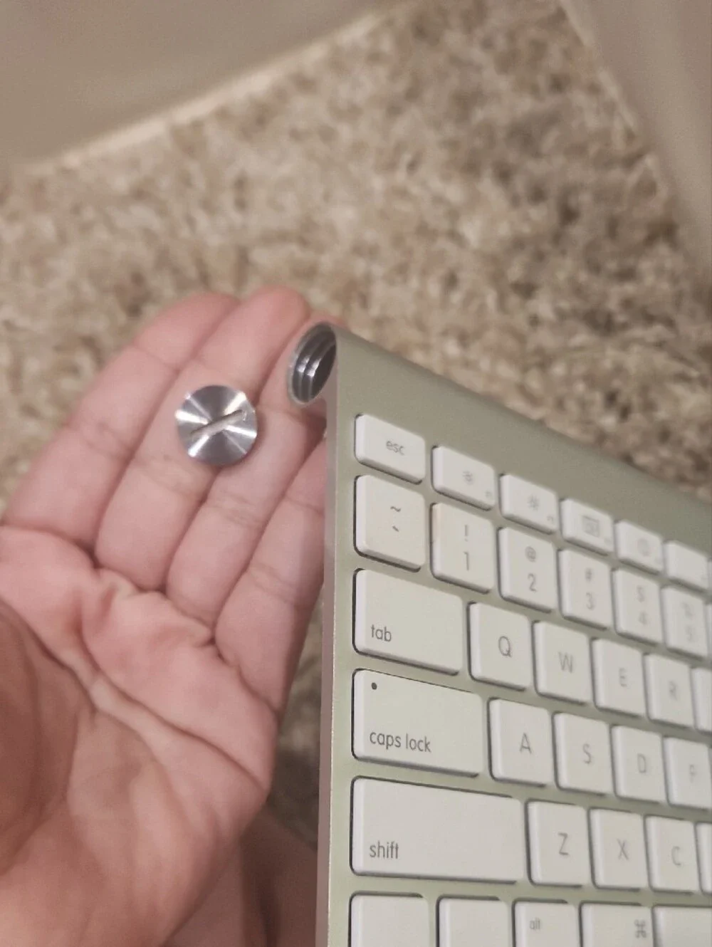 Apple Wireless Aluminum Keyboard — Silver and White